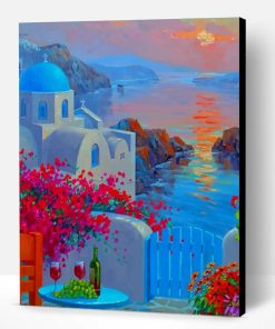 Santorini Europe Paint By Number