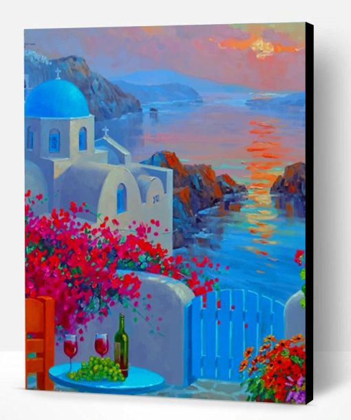 Santorini Europe Paint By Number