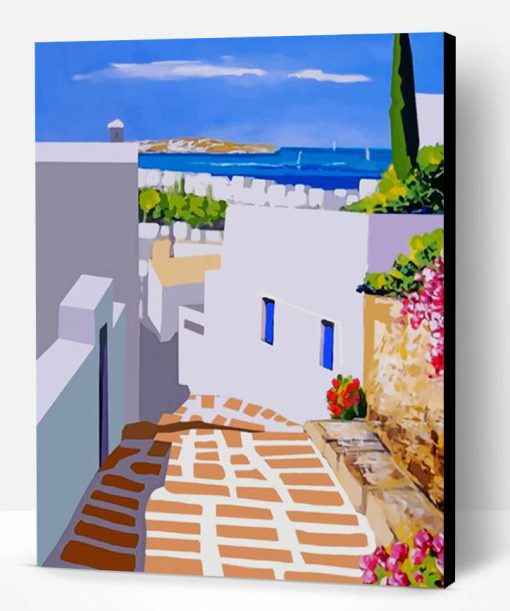 Santorini Greece Paint By Number