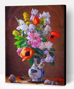 Seashell And Flowers Paint By Number
