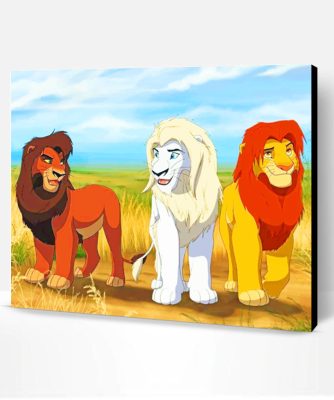 Simba Kimba And Kovu Paint By Number