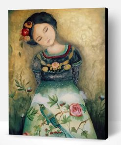 Sleepy Asian Girl Paint By Number