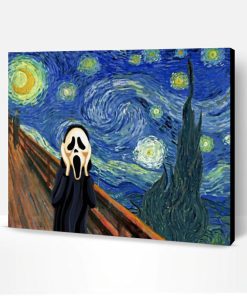 Starry Night Halloween Paint By Number