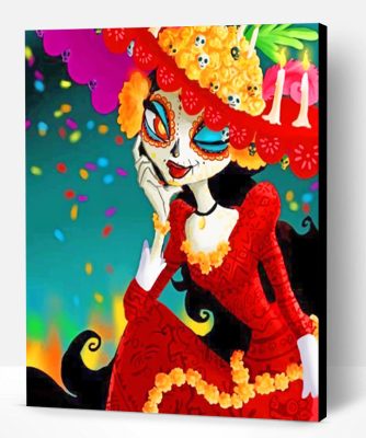 Sugar Skull Woman Paint By Number