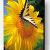 Sunflower And Butterfly Paint By Number