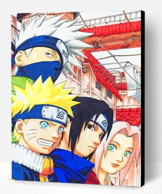 Team Minato And Team Kakashi Paint By Number