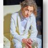 Timothee Chalamet Wearing A White Suit Paint By Number