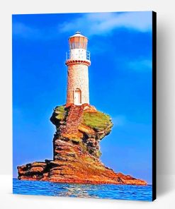 Tourlitis Lighthouse Andros Island Greece Paint By Number