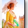 Victorian Woman Looking Back Paint By Number