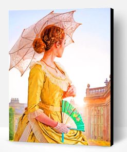 Victorian Woman Looking Back Paint By Number