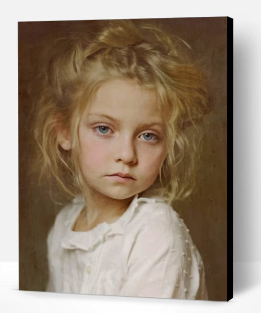 Vintage Blond Girl Paint By Number