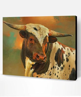 Vintage Cow Paint By Number