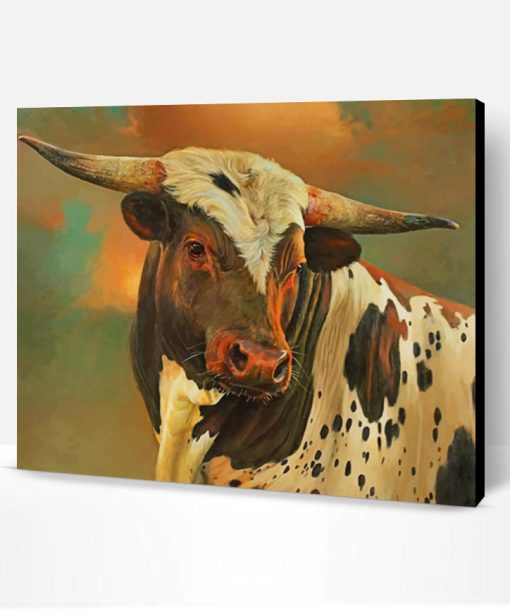 Vintage Cow Paint By Number