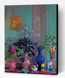 Vintage Vases Of Flowers Paint By Number