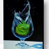 Kiwi Fruit In Water Glass Paint By Number