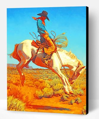 Western Native On Horse Paint By Number