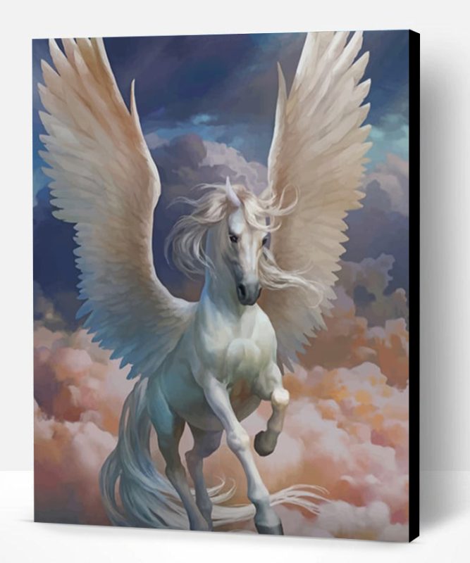 White Pegasus Paint By Number