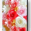 White And Pink Flowers Paint By Number