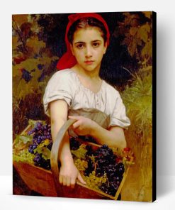 William Adolphe Bouguereau Grape Picker Paint By Number