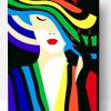 Colorful Woman Illustration Paint By Number