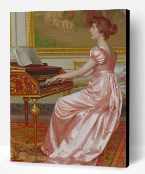 Woman Playing Piano Paint By Number