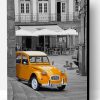Yellow Vintage Car Paint By Number