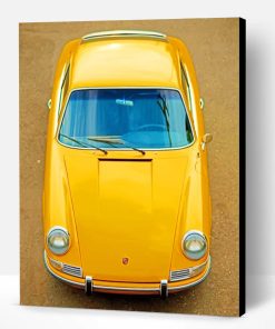 Yellow Porsche Paint By Number
