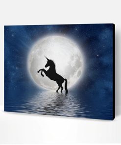 Unicorn Full Moon Paint By Number