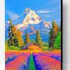 Colorful Fields And Mountains Paint By Number
