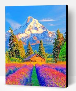 Colorful Fields And Mountains Paint By Number