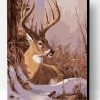 The Buck in the Snow Paint By Number