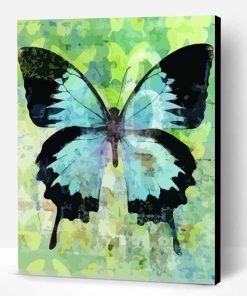 Imperial Blue Butterfly Paint By Number