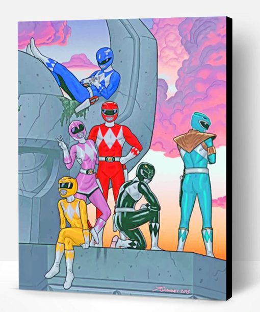 Power Rangers Paint By Number