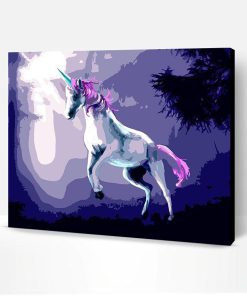 Purple Unicorn Paint By Number