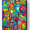 Abstract Cats Paint By Number