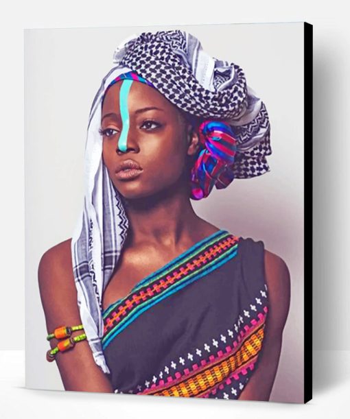 African Woman Paint By Number