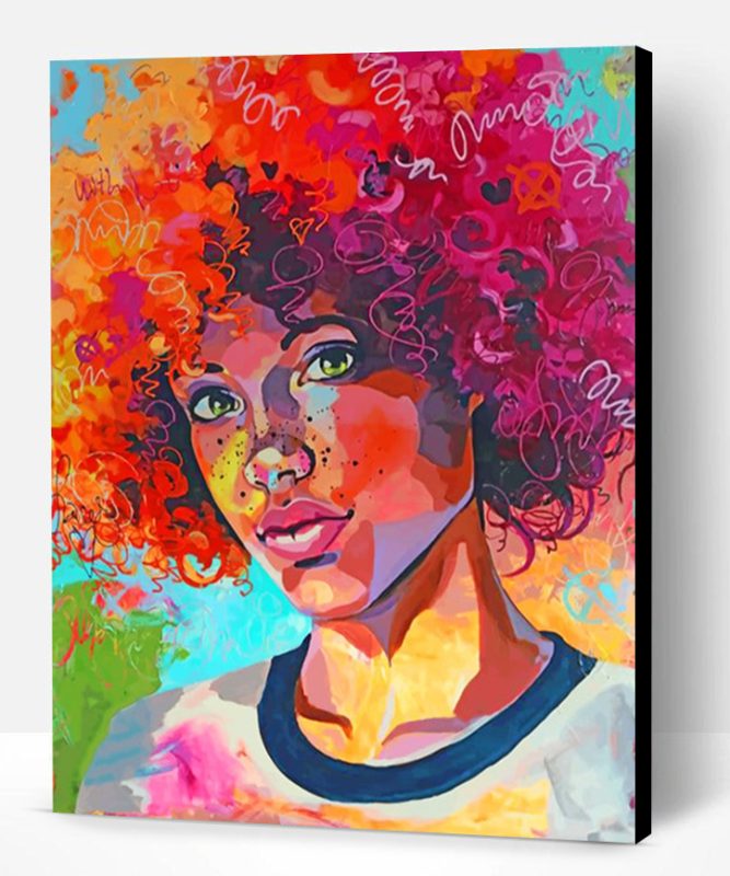 Afro Girl Paint By Number