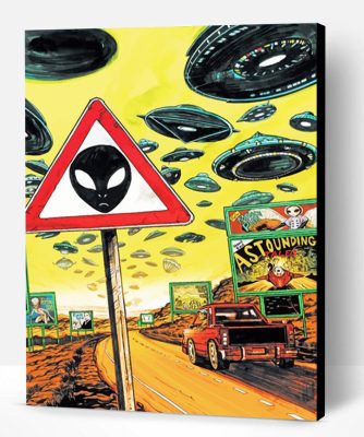 Aliens Road Paint By Number