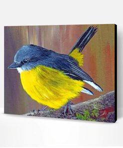 Black And Yellow Bird Paint By Number