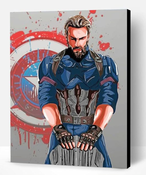 Captain America Paint By Number