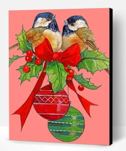 Christmas Birds Paint By Number