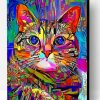 Colorful Abstract Cat Paint By Number
