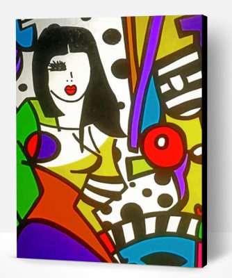 Colorful Abstract Woman Paint By Number