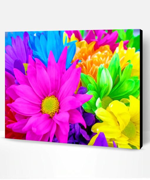 Colorful Flowers Paint By Number