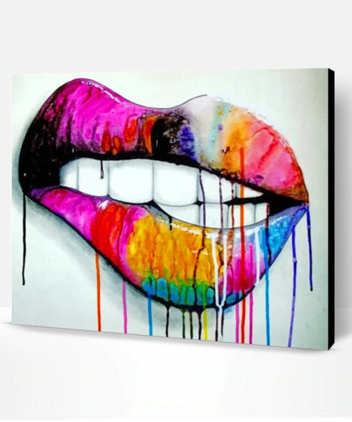 Colorful Lips Paint By Number