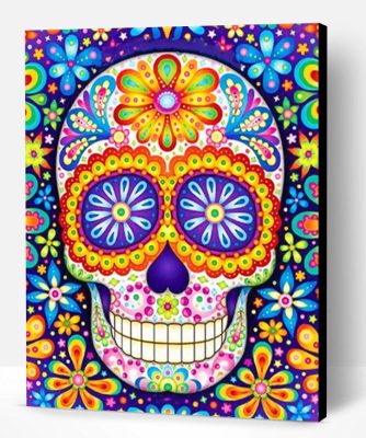 Colorful Skull Paint By Number