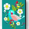 Cyan Bird Paint By Number