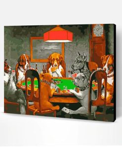 Dogs Playing Cards Paint By Number