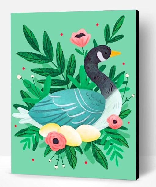 Duck Illustration Paint By Number