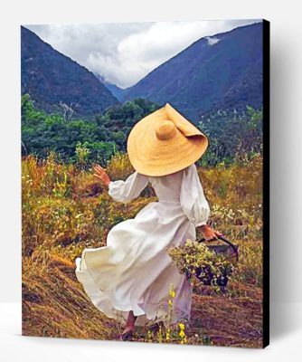 Woman Contemplating The Nature Paint By Number